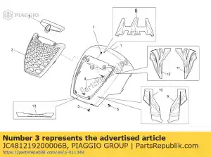 Piaggio Group JC481219200006B siatka niebieski - Dół