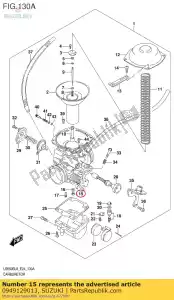 suzuki 0949129013 gicleur principal n100.604 145 - La partie au fond