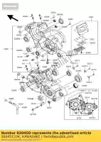 920451334, Kawasaki, Cuscinetto a sfere, sc03a53c kx125-k4 kawasaki kx 125 1997 1998 1999 2000 2001 2002 2003 2004 2005 2006 2007 2008, Nuovo