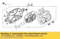 Here you can order the meter assy., combination from Honda, with part number 37100MBTC41: