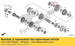 Ici, vous pouvez commander le douille, 15 mm auprès de Honda , avec le numéro de pièce 23415KPH900: