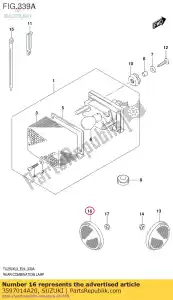 Suzuki 3597014A20 réflecteur assy, - La partie au fond