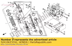 Aqui você pode pedir o amortecedor, comp. Rr em Honda , com o número da peça 52410KZ3741: