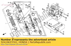 Honda 52410KZ3741 amortecedor, comp.rr - Lado inferior