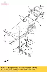 Here you can order the bracket, seat from Yamaha, with part number 34X247481000: