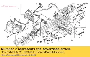 Honda 33702MFE671 soczewka, tylne ?wiat?o - Dół