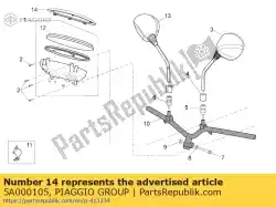 instrumentenframe van Piaggio Group, met onderdeel nummer 5A000105, bestel je hier online: