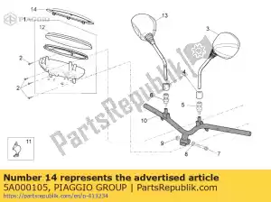 Piaggio Group 5A000105 instrumentenframe - Onderkant