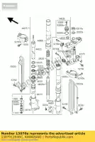 1307012646C, Kawasaki, guide, fourche, rh, ébène klx250-j2 kawasaki d 125 1999, Nouveau