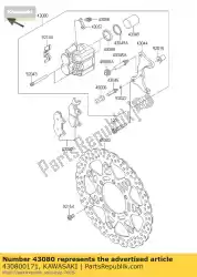 Ici, vous pouvez commander le étrier-sous-ensemble klx150hgf auprès de Kawasaki , avec le numéro de pièce 430800171: