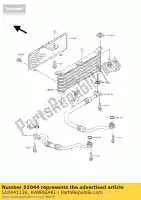 510441126, Kawasaki, conjunto de tubo, lh kawasaki zxr 400, Nuevo