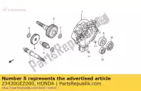 23430GEZ000, Honda, comp. de engrenagem, final (47t) honda nps 50 2005 2006 2007 2008 2009 2010 2011 2012, Novo