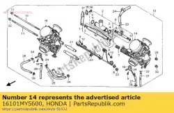 Ici, vous pouvez commander le ensemble carburateur ( auprès de Honda , avec le numéro de pièce 16101MY5600:
