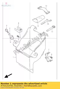 suzuki 4743131F00 scatola, manuale - Il fondo