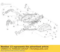 1A006173, Piaggio Group, slang aprilia piaggio met0001a met0001aa met0001aawh, metm9100 met0001aawj met0001bav met0003ba1 metm917e metm918e, met0001a sr 125 storm tt bsiv zapmd910 zapmd9100 125 150 2018 2019 2020 2021 2022, Nieuw