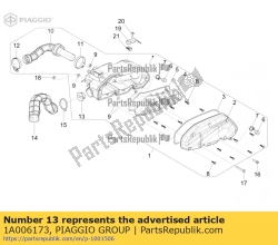 Aprilia 1A006173, Schlauch, OEM: Aprilia 1A006173