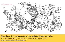 Ici, vous pouvez commander le cas b, filtre à air auprès de Honda , avec le numéro de pièce 17222MFGD00: