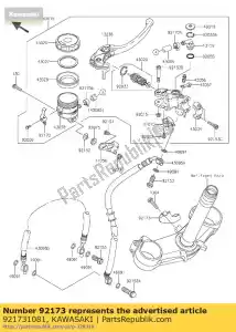 Kawasaki 921731081 clamp - Bottom side