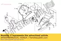 64400MBWN20ZA, Honda, ensemble de capot, r. inférieur (wl) * type1 * (type1) honda cbr 600 2002, Nouveau