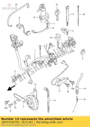 Qui puoi ordinare corno assy da Suzuki , con numero parte 3850038390: