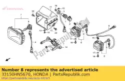 Ici, vous pouvez commander le aucune description disponible pour le moment auprès de Honda , avec le numéro de pièce 33150HN5670: