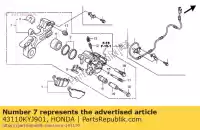 43110KYJ901, Honda, aucune description disponible pour le moment honda cbr 250 2011 2013, Nouveau