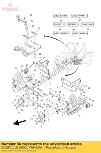 Yamaha 5UGF11101900 marco comp. - Lado inferior