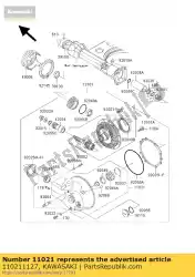 Here you can order the case-assy,final gear from Kawasaki, with part number 110211127: