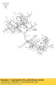 triumph T2206750 zespó? kolektora wydechowego nie kat - Dół