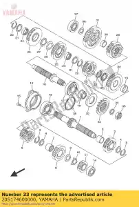yamaha 20S174600000 z?batka, nap?d - Dół