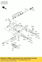 330010016, Kawasaki, Bras-comp-swing zr750-j1h kawasaki z 750 2004 2005 2006, Nouveau
