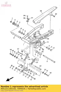 Yamaha 46X221100100 braço traseiro comp. - Lado inferior