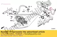17525MCA003, Honda, w??, powrót paliwa honda  gl 1800 2001 2002 2003 2004 2005 2006 2007 2008 2009 2010 2012 2013 2017, Nowy