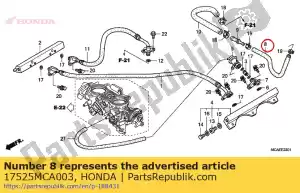 honda 17525MCA003 hose, fuel return - Bottom side