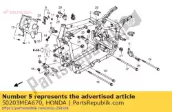 geen beschrijving beschikbaar op dit moment van Honda, met onderdeel nummer 50203MEA670, bestel je hier online: