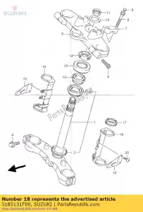 suzuki 5185131F00 quedarse, faro h - Lado inferior