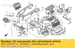 Ici, vous pouvez commander le aucune description disponible pour le moment auprès de Honda , avec le numéro de pièce 50715MT8771: