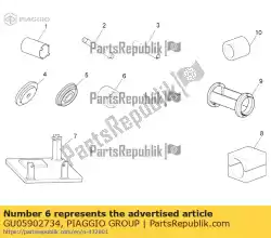 Here you can order the wrench for sprocket ring nut from Piaggio Group, with part number GU05902734: