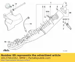 bevestigingsbout - m5x10 van BMW, met onderdeel nummer 18127661042, bestel je hier online: