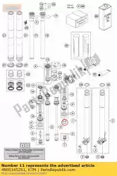 Aquí puede pedir tornillo de manga m35,5x0,8 de KTM , con el número de pieza 48601452S1: