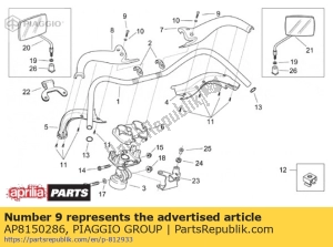 aprilia AP8150286 hex socket screw m6x35 - Bottom side