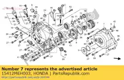 Aquí puede pedir elemento, filtro de aceite de Honda , con el número de pieza 15412MEH003: