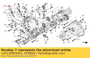 Honda 15412MEH003 elemento, filtro de óleo - Lado inferior
