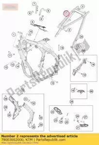 ktm 79003002000 rama pomocnicza 2016 - Dół