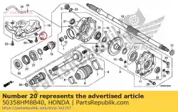 Here you can order the collar, skid plate from Honda, with part number 50358HM8B40: