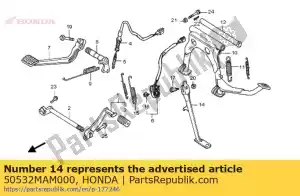 Honda 50532MAM000 barre, béquille latérale - La partie au fond