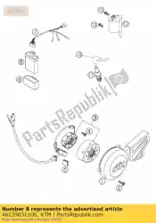 Ici, vous pouvez commander le boîtier électronique 65 sx 2006 auprès de KTM , avec le numéro de pièce 46139031100: