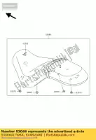 530660176MA, Kawasaki, seat-assy, ??dual, w / band, bl vn900 kawasaki vn 900 2006 2007 2008 2009, Nieuw