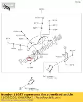 110570220, Kawasaki, 01 suporte, lh kawasaki en650 vulcan s special edition cafe se 650 , Novo