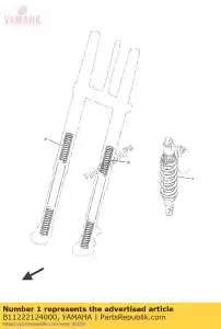 yamaha B11222124000 spr??yna (k = 60 ?ó?ta) - Dół